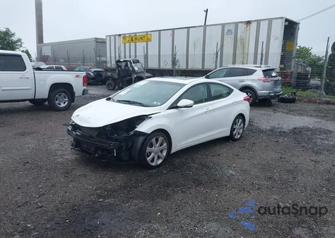 2013 Hyundai Elantra Gls/Limited from USA, damaged, VIN 5NPDH4AE8DH447180